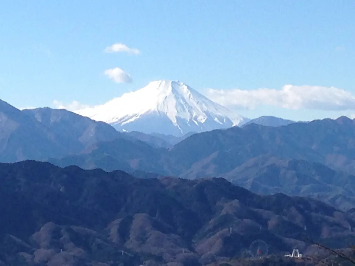 大見晴台から眺める冬の富士山
